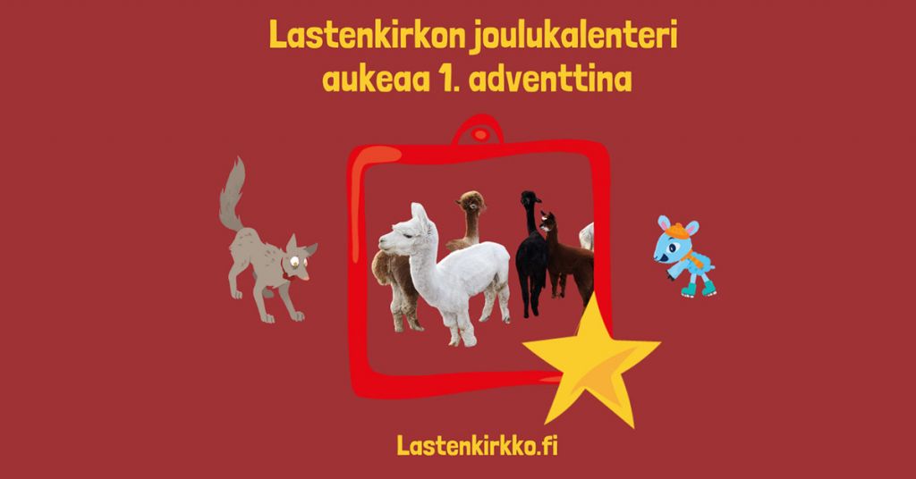 Lastenkirkon joulukalenterissa Päkä ja Susi Sileä ovat joulun jäljillä – myös Lasten jouluradio soi